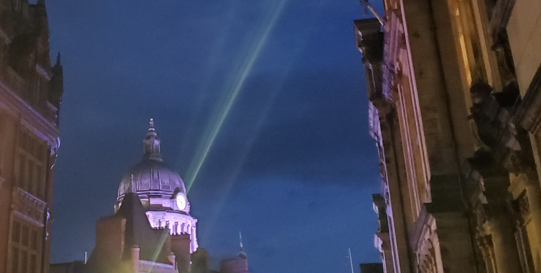 Nottingham night sky